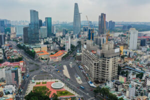 Hiện trạng hồi tháng 12/2023 của One Central HCM - một trong những dự án bất động sản có vị trí đắc địa nhất Sài Gòn. Ảnh: Quỳnh Trần